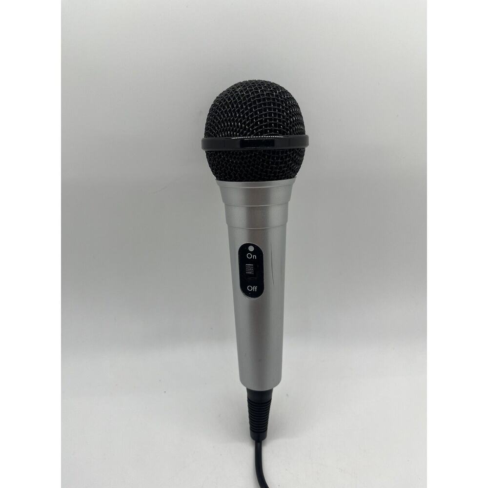 Dynamic Vocal Wired Microphone Karaoke Silver Color Handheld Mic With Cable